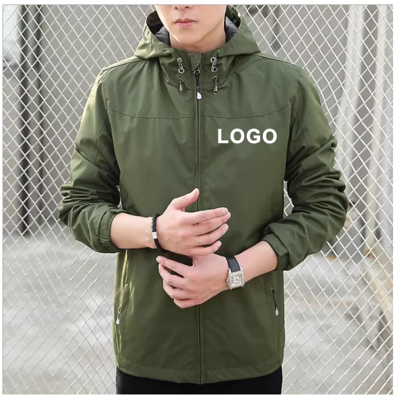 Outdoor Jacket Windproof Waterproof Breathable Thin Jackets Windbreaker Cycling Mountaineering Clothes Custom Logo Print