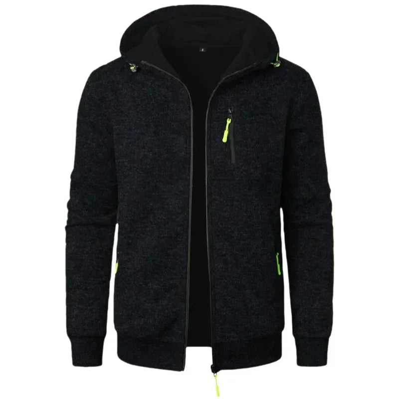 Men's Warm Cardigan Winter Sweaters Knitwear Zip-Up Jacket Man Coats fashion Sweatshirts Casual Knit Sweater Outwear Man Clothes