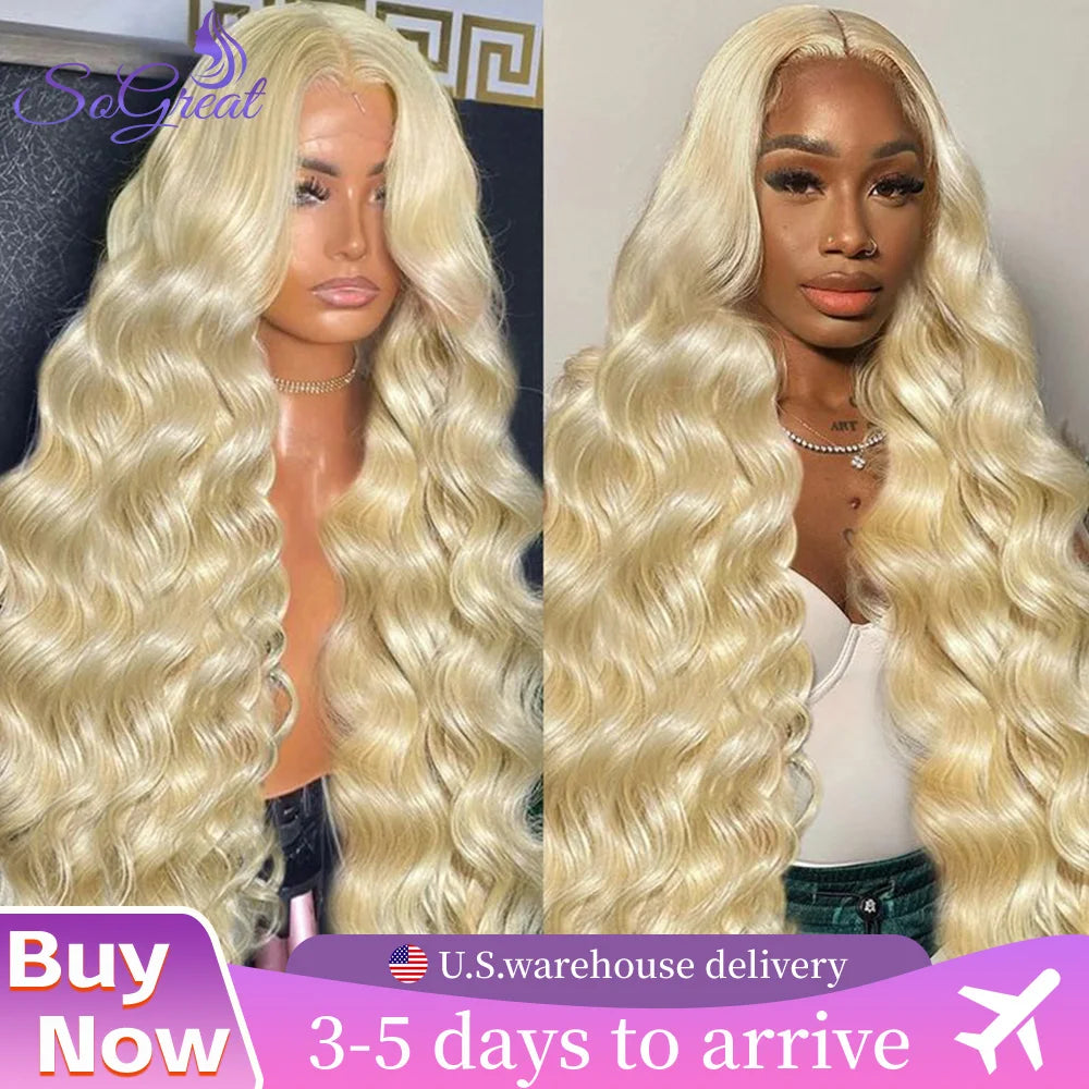 SoGreat Blonde 613 13x4 Lace Frontal Loose Body Wave Body Wave Lace Front Wig 13x6 Honey Blonde Wig Human Hair Colored For Women