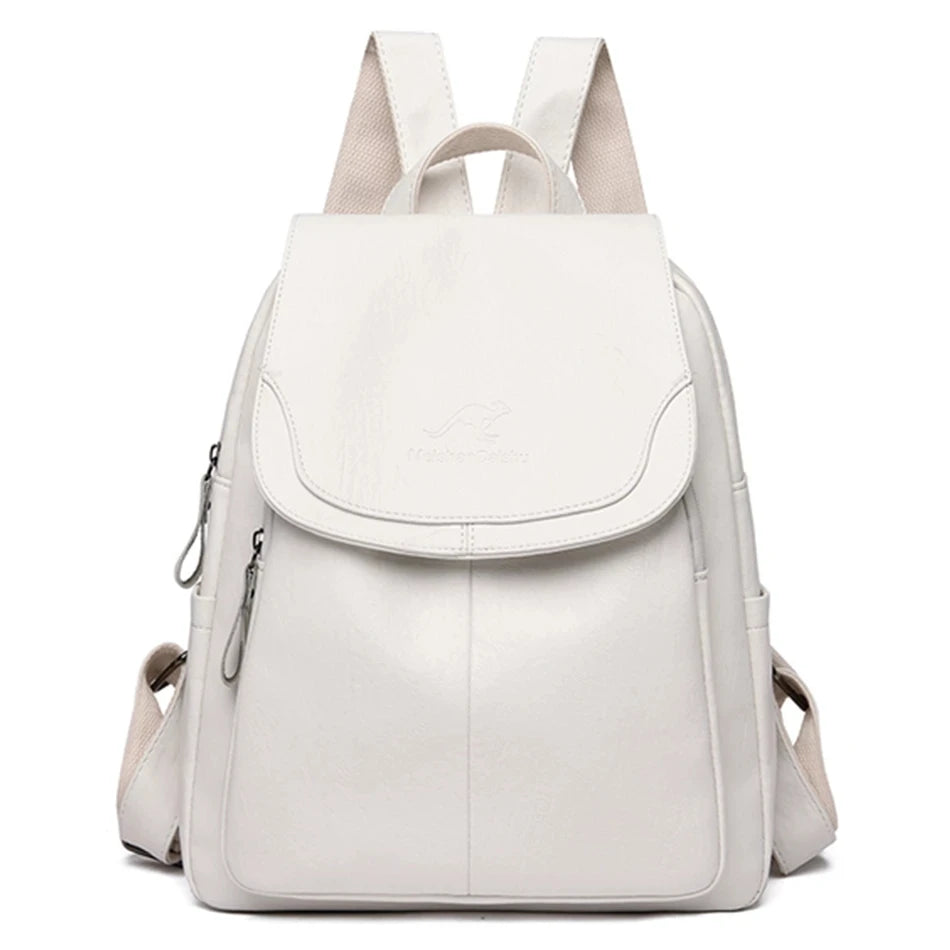 9 Color Women Soft Leather Backpacks Vintage Female Shoulder Bags Sac a Dos Casual Travel Ladies Bagpack Mochilas School Bags
