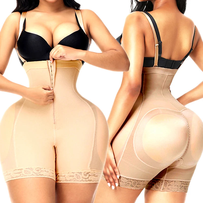 Bodysuits Shapewear Padded Hip Enhancer Bra Cushion Butt Lifter Sexy Back Body Shaper Jumpsuits Fajas Colombianas Girdles Corset