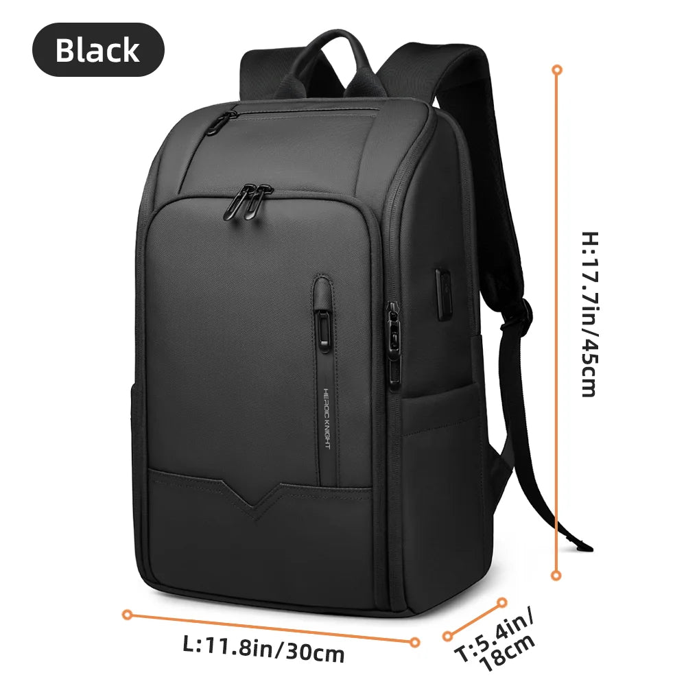 HK Business Men's Backpack 15.6 Inch Laptop Bag Waterproof Travel Backpack with USB Port Multifunctional Outdoor Hiking Backpack
