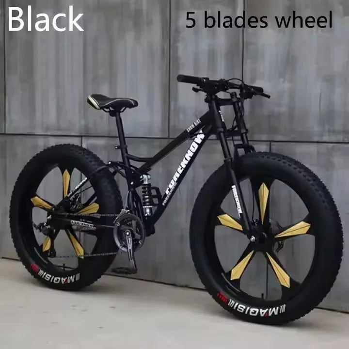 Fat tire bike,double disc brake 24inch 26 inch cheap adult bicycle snow beach bike fashionh