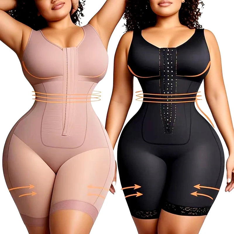 AfruliA Fajas Colombianas Girdle Bodysuits Shapewear Stage 2 Post-surgery Corset High Compression Waist Trainer Slim Body Shaper