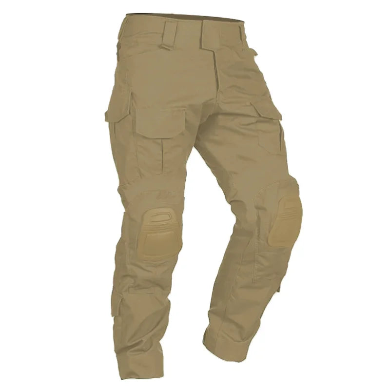 Men Combat Pants With Knee Pads Tactical Cargo Sport Trousers Camouflage Multicam Trekking Hunting Clothes(Not knee pads)