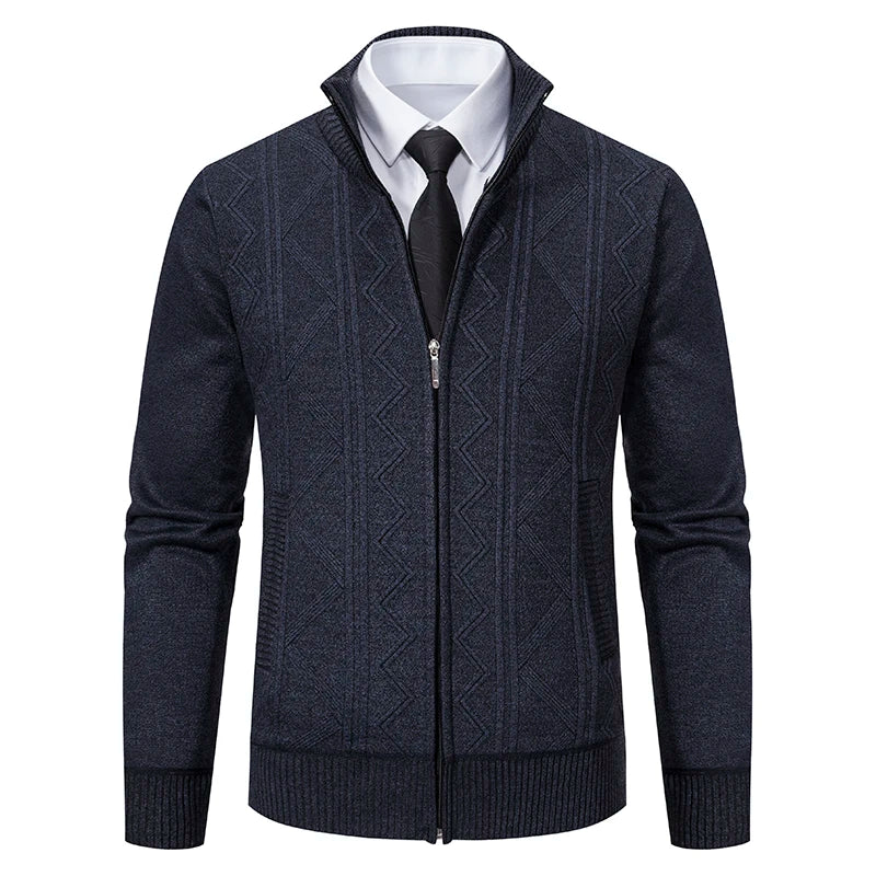 Man Knit Sweater Jacket Fleece Cardigan Amazon Men's Clothes Luxury Brown Jersey Casual Sweatshirts Warm Jumper Korean Coat