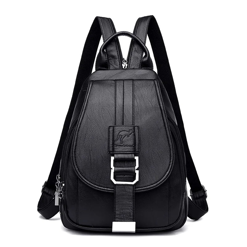 HOT 6 Color Women Backpacks Women's Leather Backpacks Female School Backpack Women Shoulder Bags For Teenage Girls Travel Back