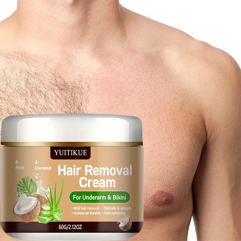 Yuitikue Underarm & Bikini Hair Removal Cream, 60g Aloe & Coconut Infused Hair Remover for Delicate & Smooth Skin, Moisturizing Click on the "More payment options" below in red colour to pay securely with credit/debit 💳