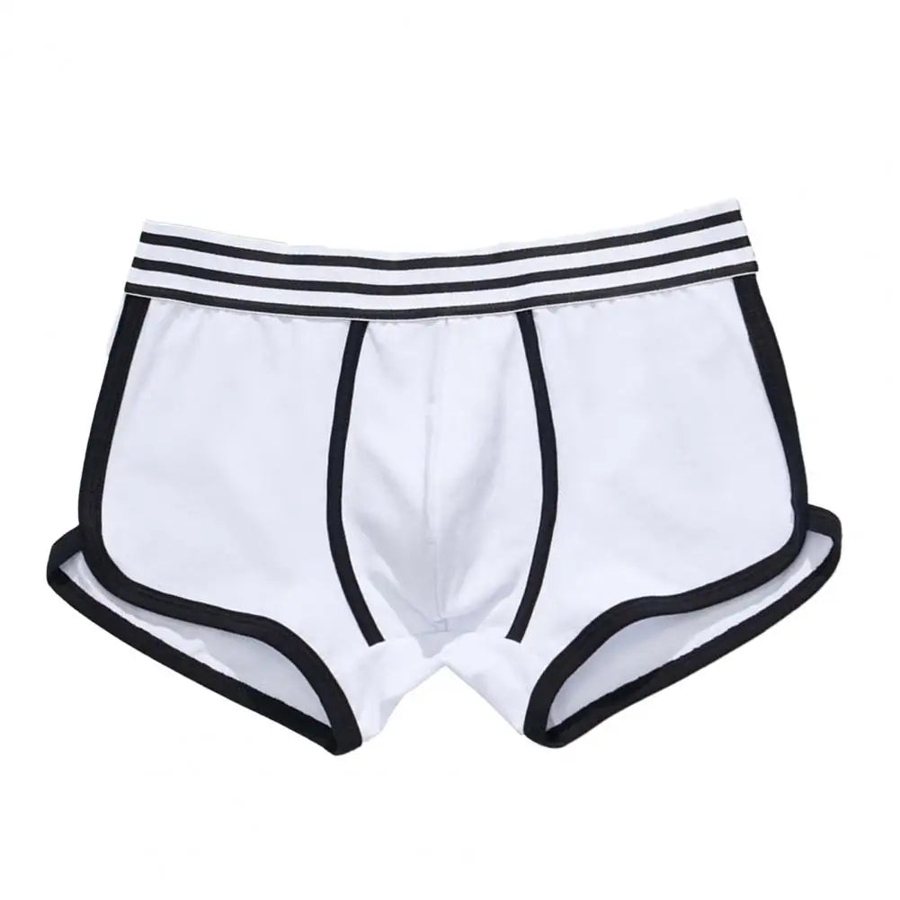 Men Boxers Underwear Soft Breathable U Convex Sweat Absorption Briefs High Elastic Men Underpants Underwear Мужские Трусики