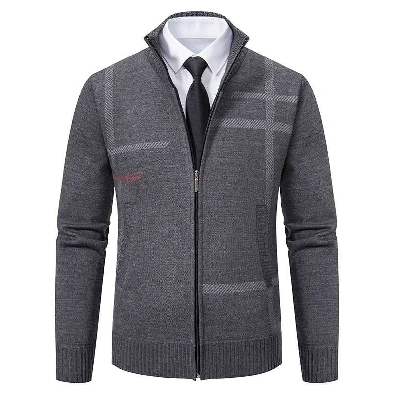 Man Knit Sweater Jacket Fleece Cardigan Amazon Men's Clothes Luxury Brown Jersey Casual Sweatshirts Warm Jumper Korean Coat