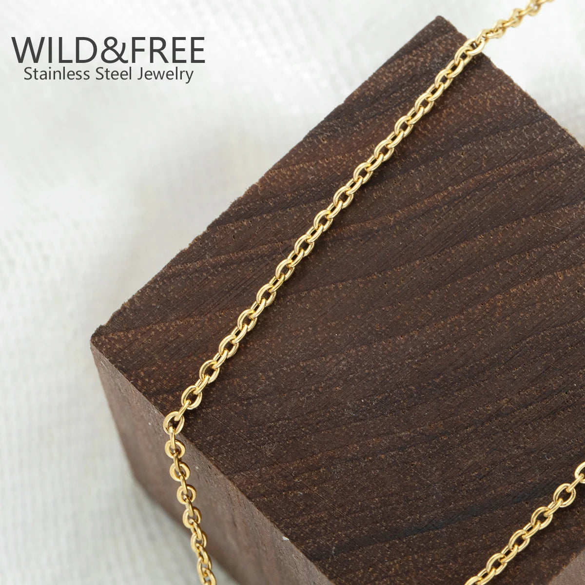 Wild & Free Exquisite Stainless Steel Necklace Real Gold Plated Radiation Texture Pendant for Women Trendy French Neck Chain