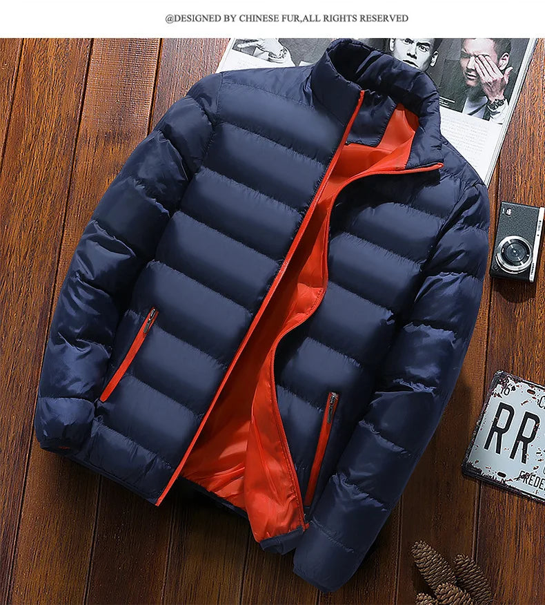 2025 New Fashion Zip Winter Jacket Men Women Autumn Coat Male Clothes Thin Style Casual Cotton Jackets