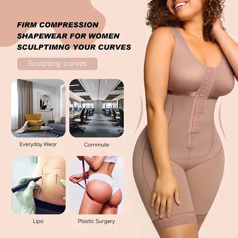 Fajas Colombian Girdles Bodysuits Shapewear Stage 2 Post-surgery Corset High Compression Slimming Waist Trainer Slim Body Shaper