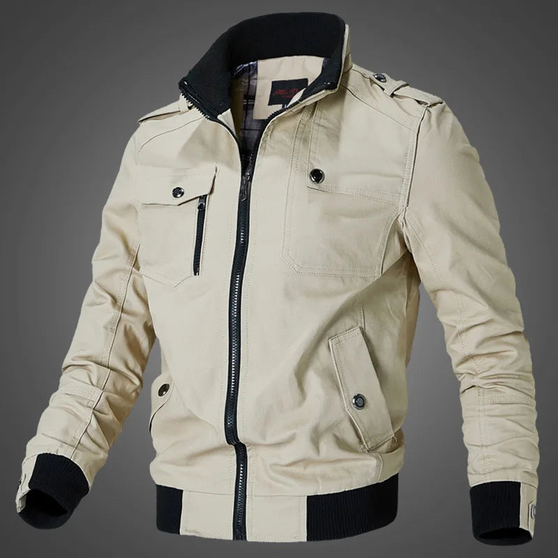 Autumn Winter Windbreaker Male Waterproof Field Jackets Hiking Camping Coat Casual Baseball Jacket Fishing Outerwear Man Clothes