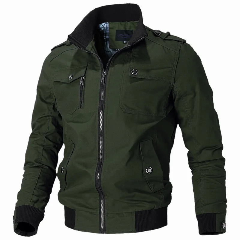 Autumn Winter Windbreaker Male Waterproof Field Jackets Hiking Camping Coat Casual Baseball Jacket Fishing Outerwear Man Clothes