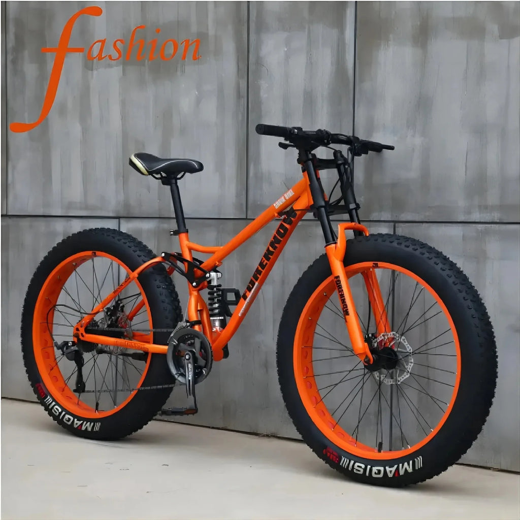 Fat tire bike,double disc brake 24inch 26 inch cheap adult bicycle snow beach bike fashionh
