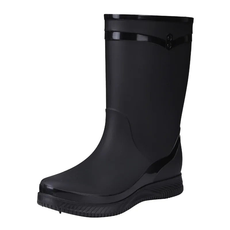 Lady Rain Boots Fashion Non-slip Soft Comfort Waterproof Rain Boots Women Outdoor Hiking School Rainy Days On Foot Camping