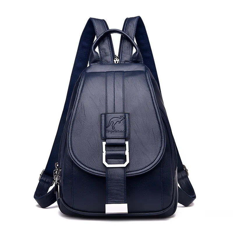 HOT 6 Color Women Backpacks Women's Leather Backpacks Female School Backpack Women Shoulder Bags For Teenage Girls Travel Back