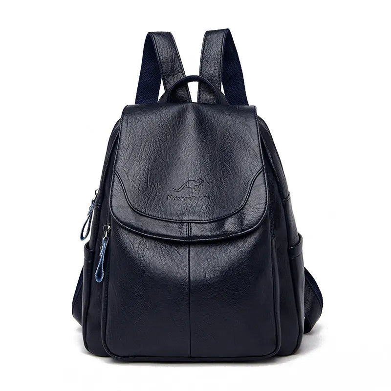 9 Color Women Soft Leather Backpacks Vintage Female Shoulder Bags Sac a Dos Casual Travel Ladies Bagpack Mochilas School Bags