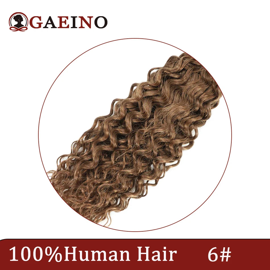 Water Wave Human Hair Weft Extension Dirty Blonde Curly Hair Sew In Weft Hair Extensions Double Weft Remy Hair Wet And Wavy 100G