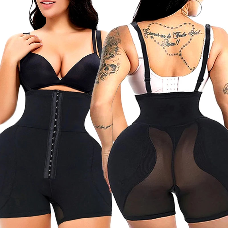 Bodysuits Shapewear Padded Hip Enhancer Bra Cushion Butt Lifter Sexy Back Body Shaper Jumpsuits Fajas Colombianas Girdles Corset
