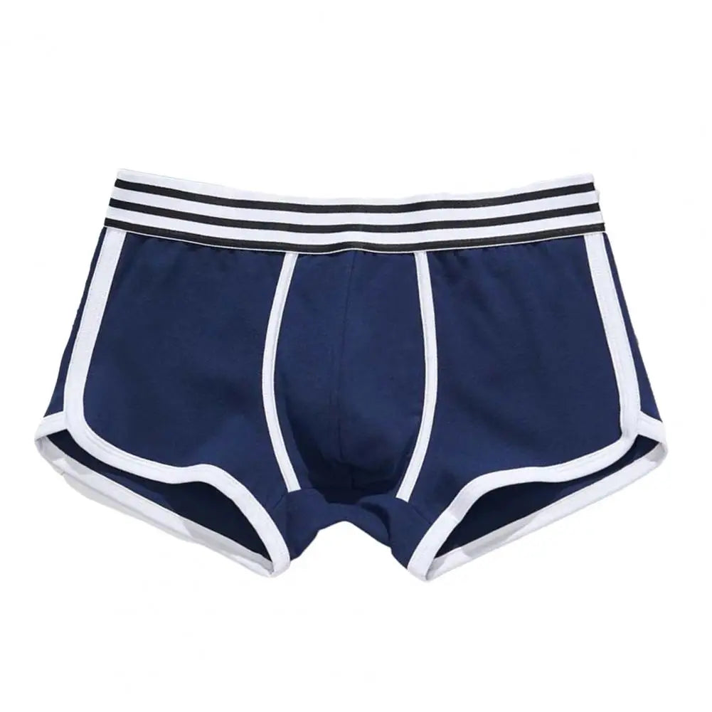 Men Boxers Underwear Soft Breathable U Convex Sweat Absorption Briefs High Elastic Men Underpants Underwear Мужские Трусики