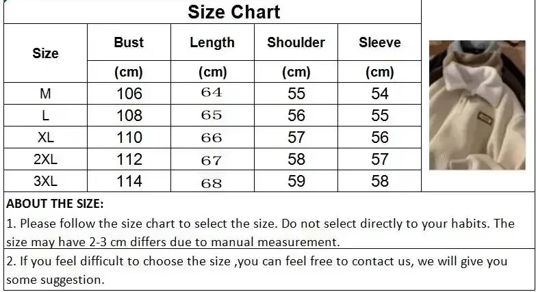 New Vintage Brown Corduroy POLO Collar Oversized Sweatshirt  Streetwear Loose Pullover Thick Velvet Winter Clothes Couples