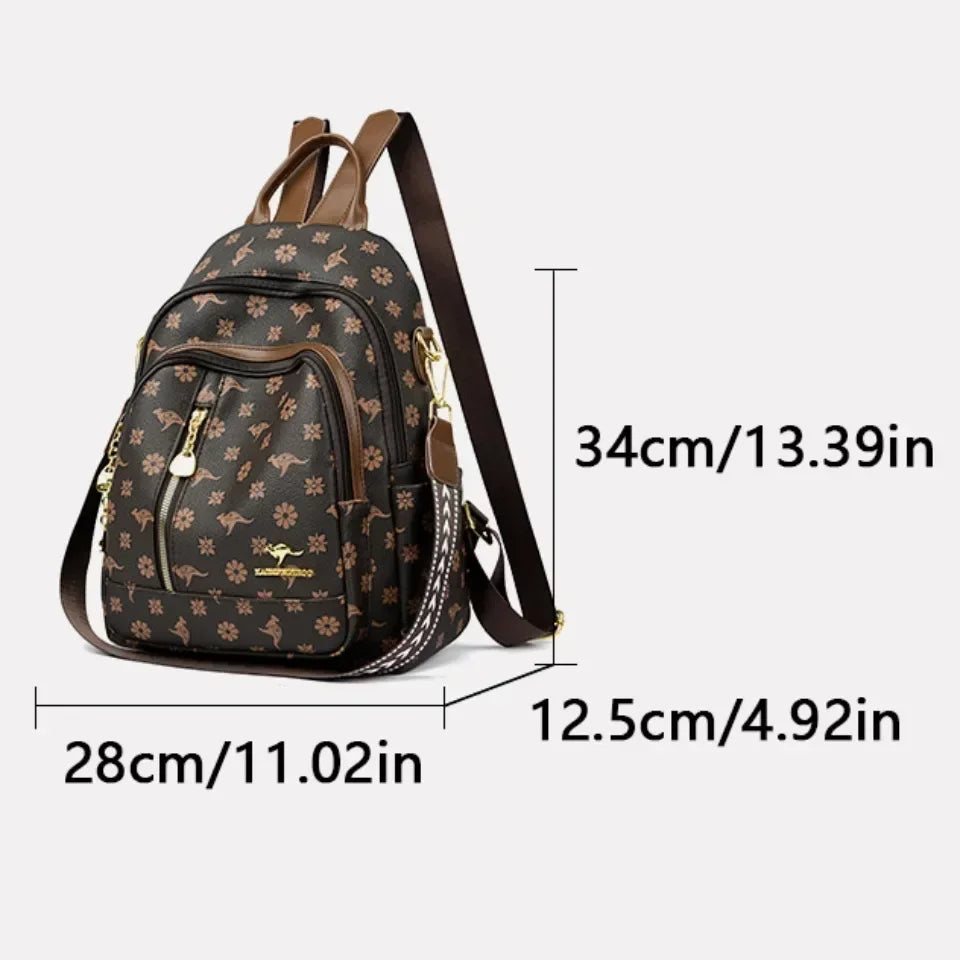 New Classical Fashion High Quality Soft Leather Travel Backpack Women Large Capacity Luxury Shoulder Bags School Bag Backpacks