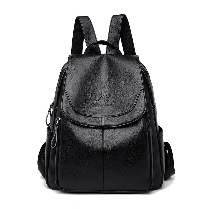 9 Color Women Soft Leather Backpacks Vintage Female Shoulder Bags Sac a Dos Casual Travel Ladies Bagpack Mochilas School Bags