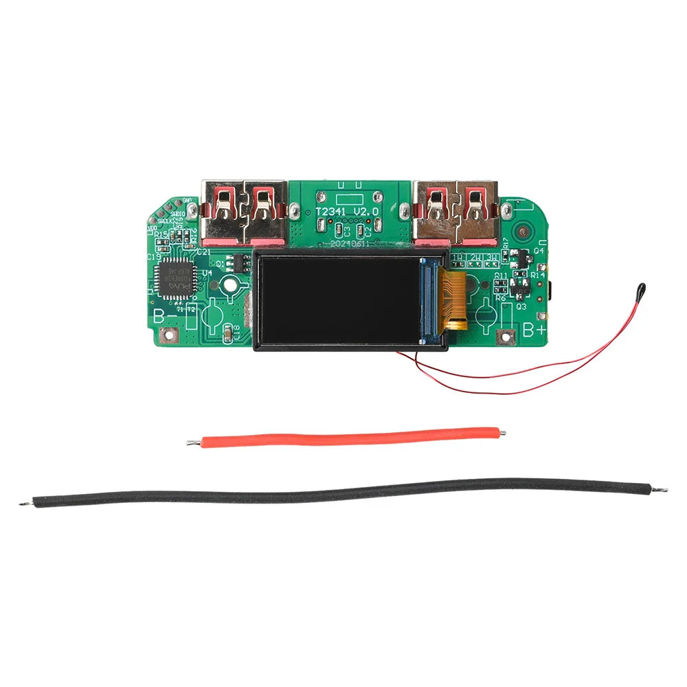 Portable Power Bank DIY Kit 22.5W Bidirectional Fast Charging Power Bank Mainboard TFT Color Display Battery Case Battery Shell