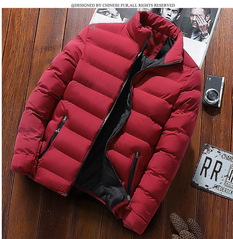 2025 New Fashion Zip Winter Jacket Men Women Autumn Coat Male Clothes Thin Style Casual Cotton Jackets