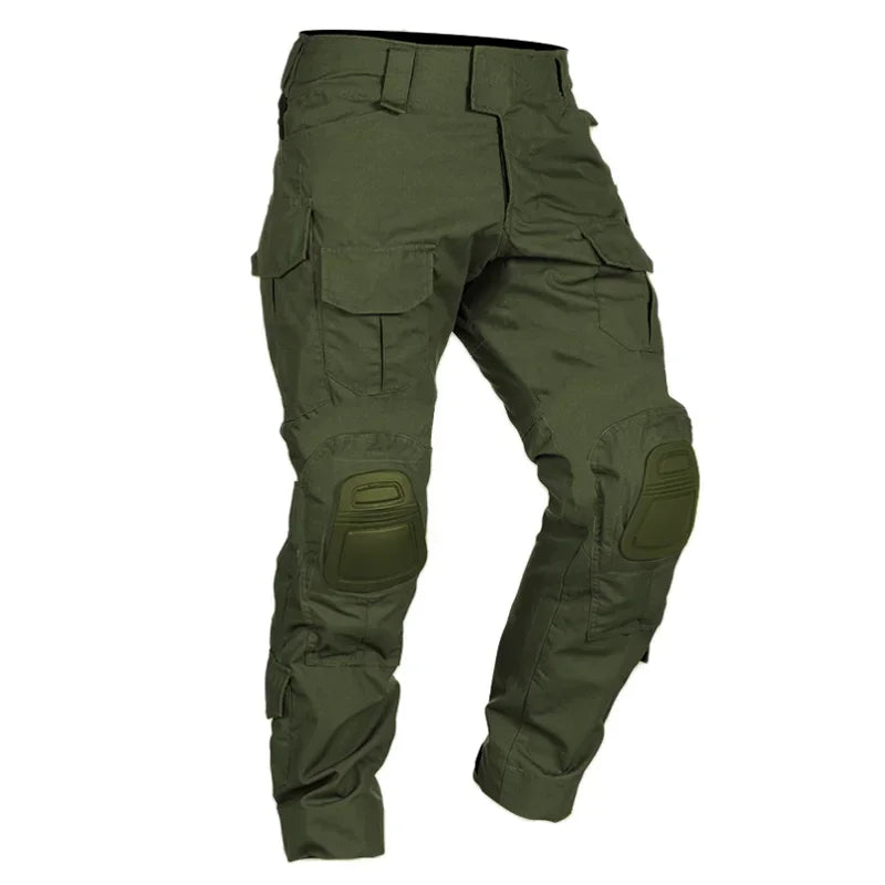 Men Combat Pants With Knee Pads Tactical Cargo Sport Trousers Camouflage Multicam Trekking Hunting Clothes(Not knee pads)