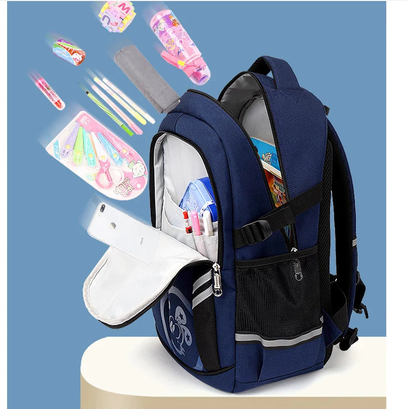 Children School Trolley Bags Wheeled Backpack for boys Schoolbags with wheels Travel Trolley Bags For boys Satchels 6 Wheels