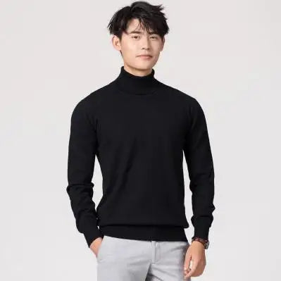 Cashmere turtleneck men sweater clothes for 2023 autumn winter jersey hombre pull homme hiver pullover men high neck sweaters