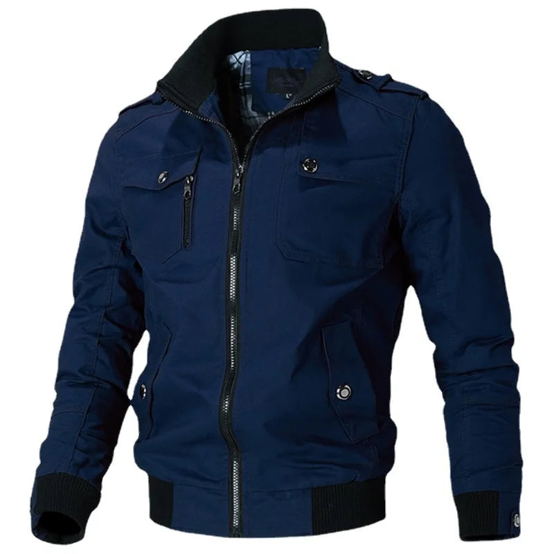 Autumn Winter Windbreaker Male Waterproof Field Jackets Hiking Camping Coat Casual Baseball Jacket Fishing Outerwear Man Clothes