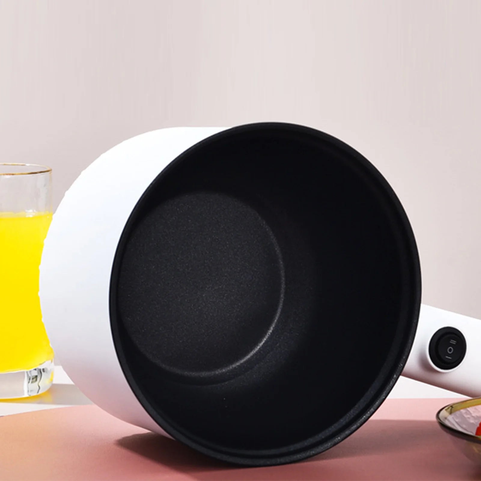 1.5L Electric Cooking Pot Non Stick 2 Gear Temperatures Multifunctional Mini Electric Hot Pot for Dorm Kitchen