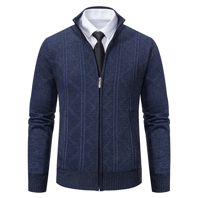 Man Knit Sweater Jacket Fleece Cardigan Amazon Men's Clothes Luxury Brown Jersey Casual Sweatshirts Warm Jumper Korean Coat