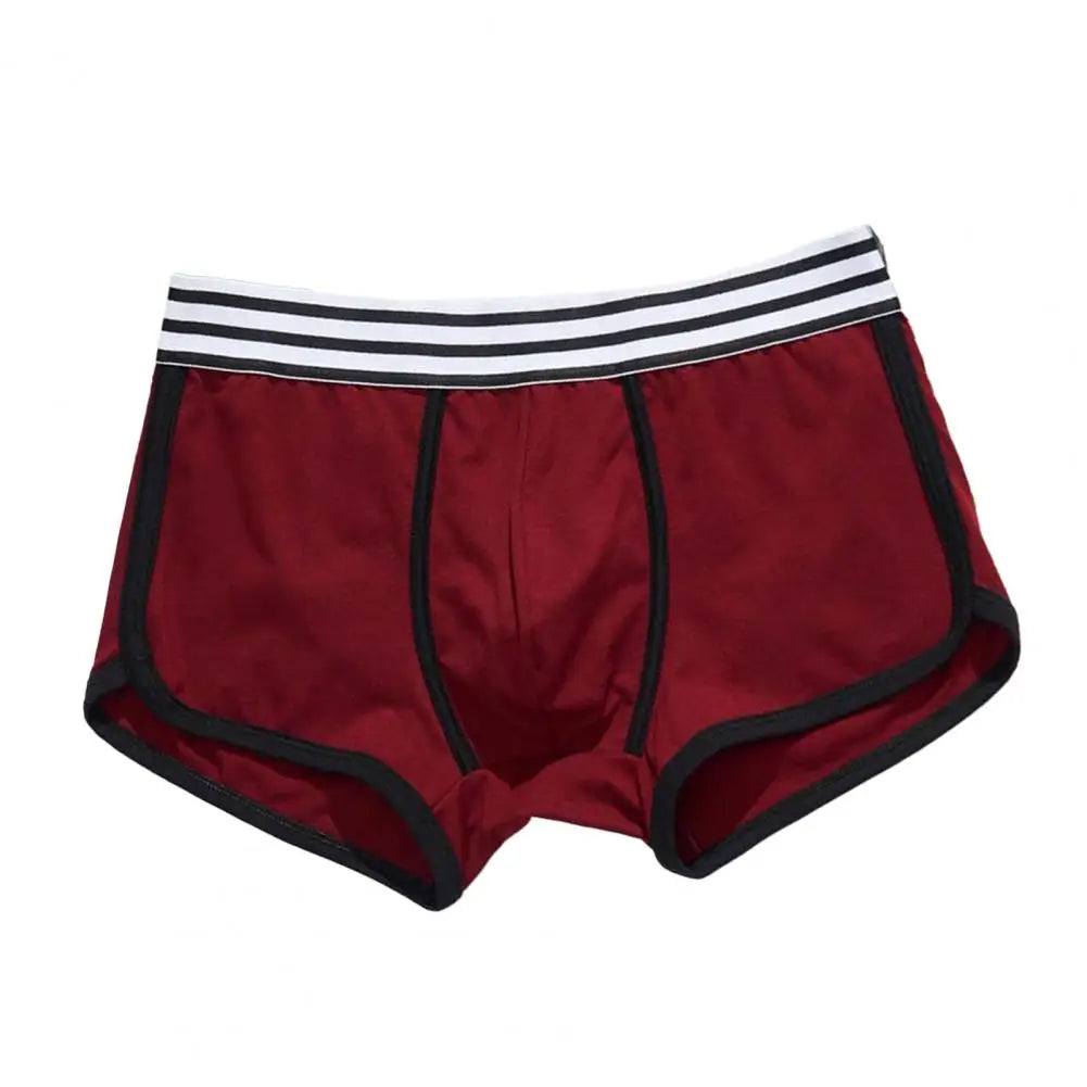 Men Boxers Underwear Soft Breathable U Convex Sweat Absorption Briefs High Elastic Men Underpants Underwear Мужские Трусики