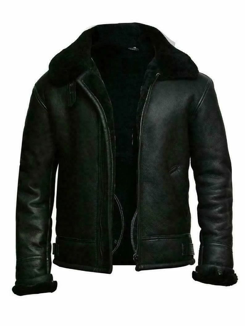 Men Oversized Plus Size Leather Jacket Warm Winter Comfort High Quality Leather Jacket Winter Fur Collar Luxury Fleece Clothes