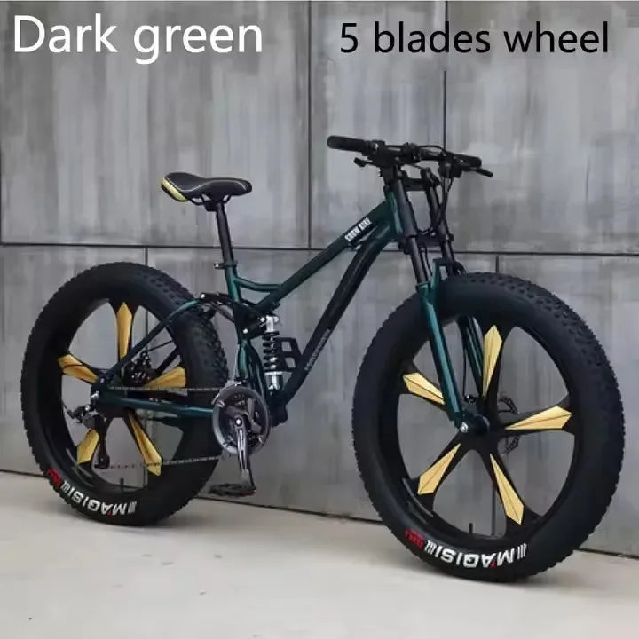 Fat tire bike,double disc brake 24inch 26 inch cheap adult bicycle snow beach bike fashionh