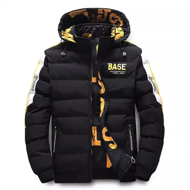 Men Autumn Winter Cotton Jacket Warm Comfortable Padded Thickened Down Jacket 2025 New Double-Sided Clothes Removable Cap M-5XL