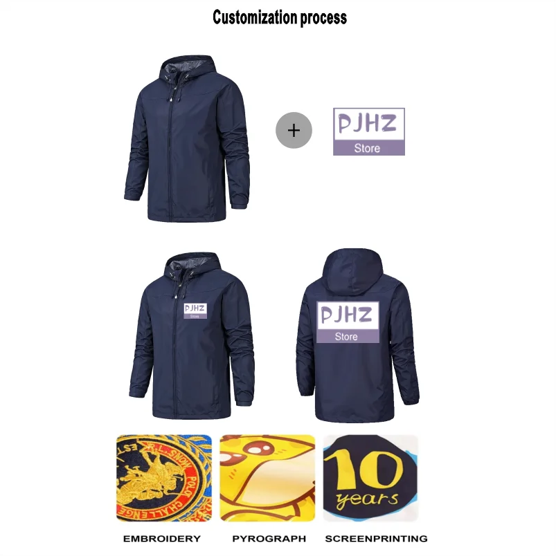 Outdoor Jacket Windproof Waterproof Breathable Thin Jackets Windbreaker Cycling Mountaineering Clothes Custom Logo Print