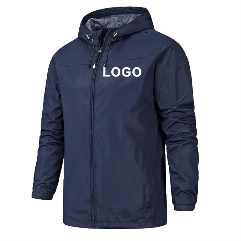 Outdoor Jacket Windproof Waterproof Breathable Thin Jackets Windbreaker Cycling Mountaineering Clothes Custom Logo Print