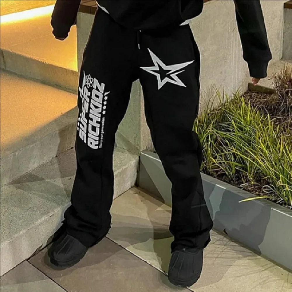 New Y2K Autumn/Winter Clothes Men's clothing and Women's Pants Fitness Pants Fashion Trend High Street Pants Casual Pants 2024