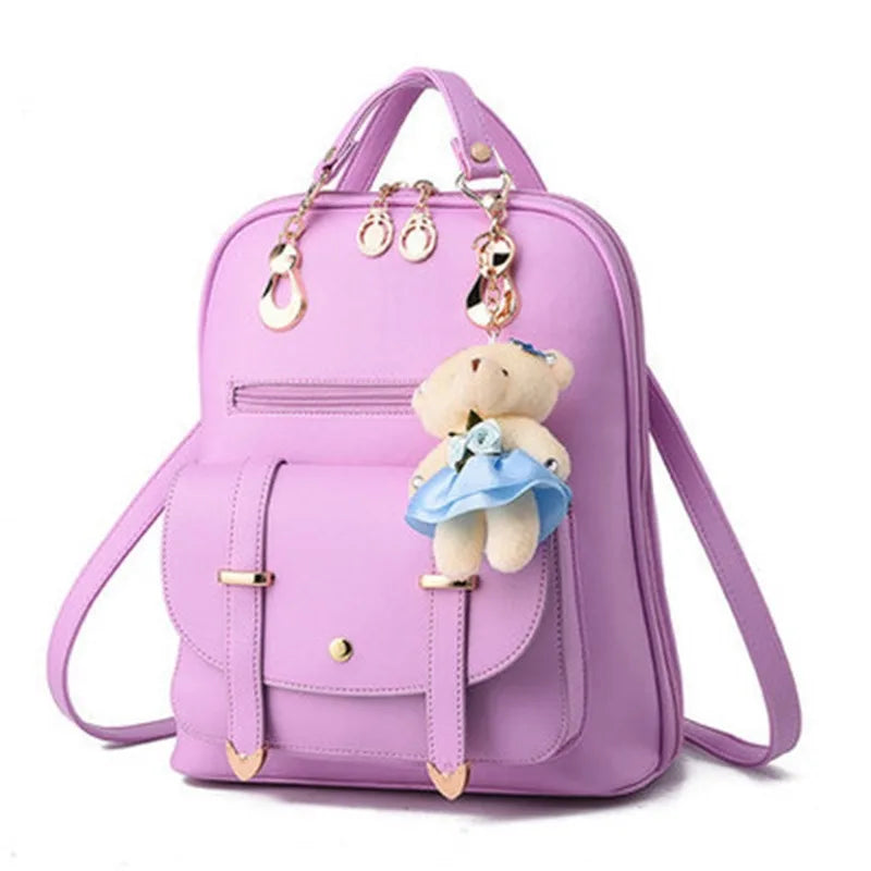 Fashion Backpacks Female High Quality Leather Bagpack for Women Rucksacks Large Capacity School Bag Ladies Travel Bags Mochilas