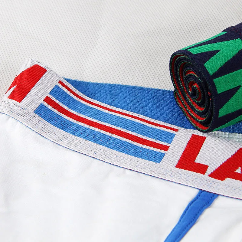 3PCS/LOT Male Cotton Underwear Men's Elasticity Boxers Breathable Underpants Comfort Cuecas Blue/White/Black/Red/Navy M L XL XXL