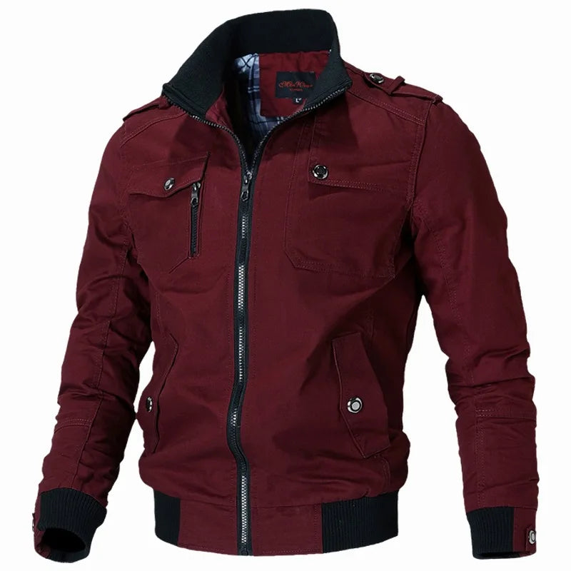 Autumn Winter Windbreaker Male Waterproof Field Jackets Hiking Camping Coat Casual Baseball Jacket Fishing Outerwear Man Clothes