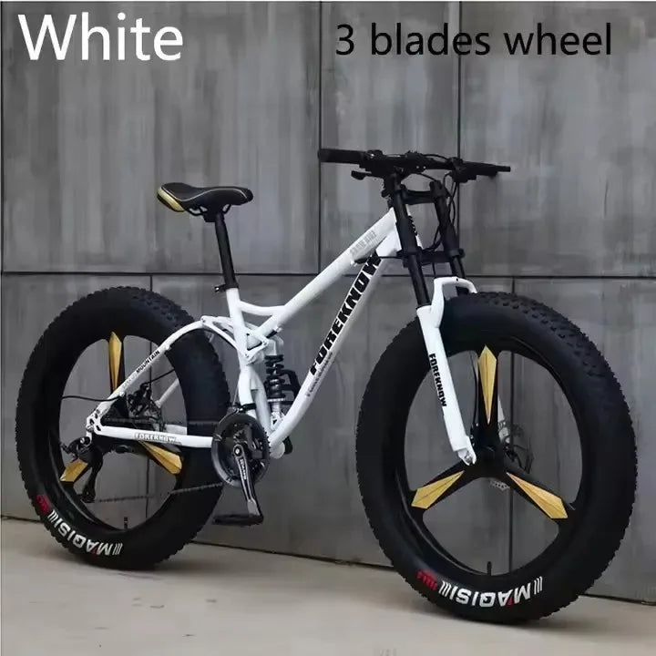 Fat tire bike,double disc brake 24inch 26 inch cheap adult bicycle snow beach bike fashionh