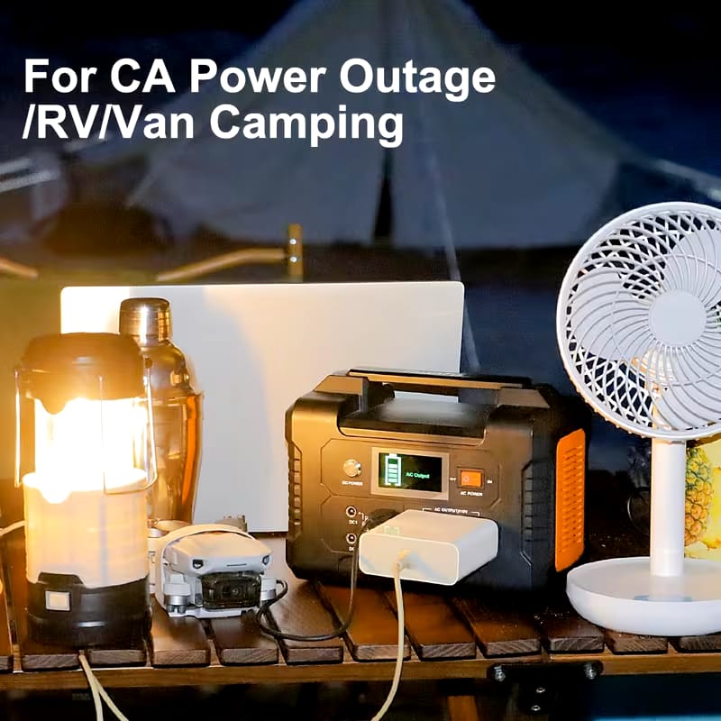 200 Portable Power Station with 60W Foldable Solar Panel, 151Wh Digital Display Solar