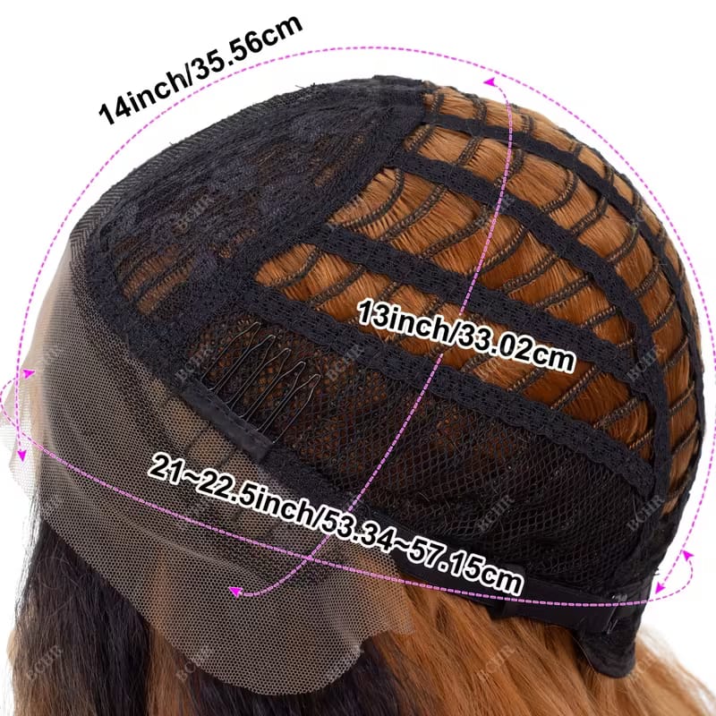 Ombre Blonde 13X4 Lace Front Synthetic Wigs for Women,Glueless Wig 60.96cm Density Long Yaki Kim